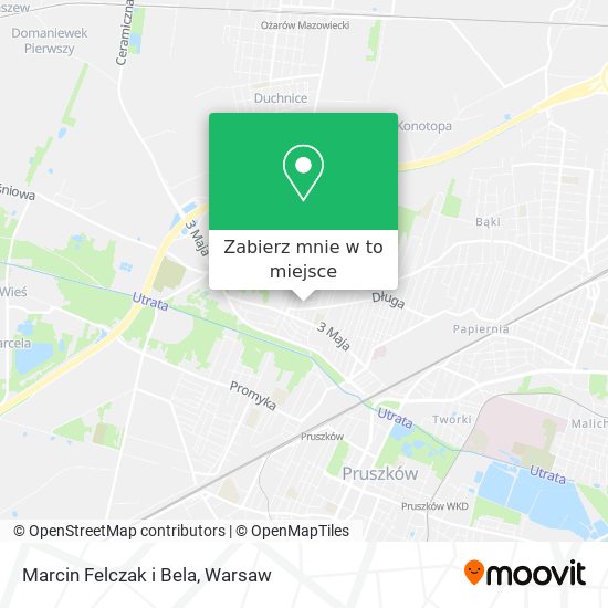 Mapa Marcin Felczak i Bela