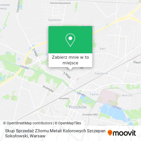 Mapa Skup Sprzedaż Z3omu Metali Kolorowych Szczepan Sokołowski