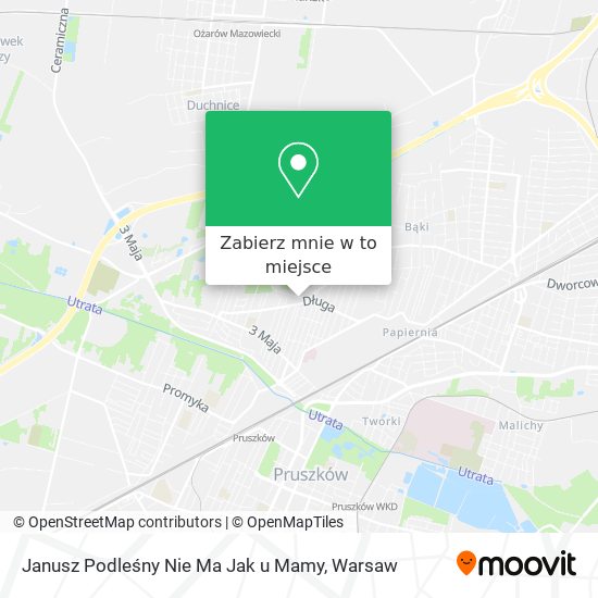 Mapa Janusz Podleśny Nie Ma Jak u Mamy