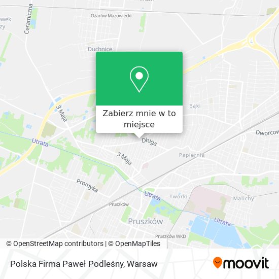 Mapa Polska Firma Paweł Podleśny