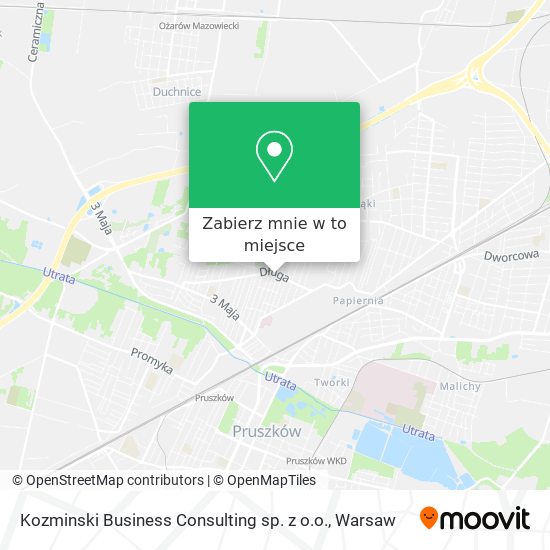 Mapa Kozminski Business Consulting sp. z o.o.