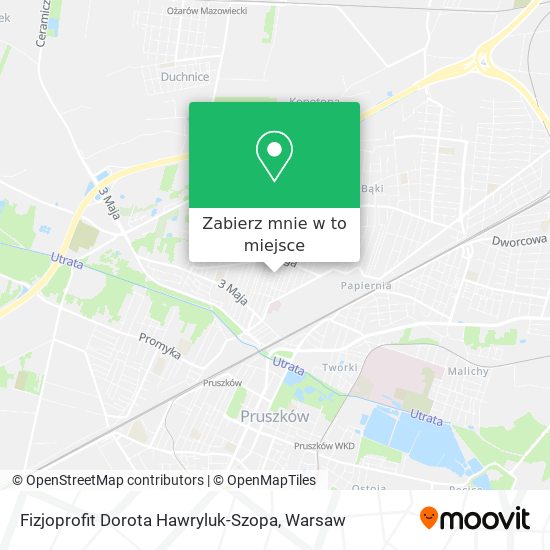 Mapa Fizjoprofit Dorota Hawryluk-Szopa