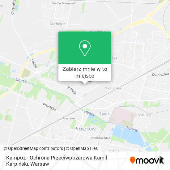 Mapa Kampoż - Ochrona Przeciwpożarowa Kamil Karpiński