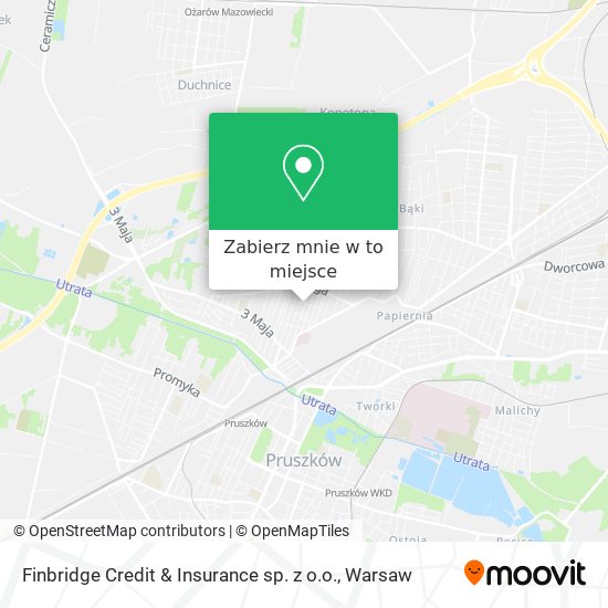 Mapa Finbridge Credit & Insurance sp. z o.o.