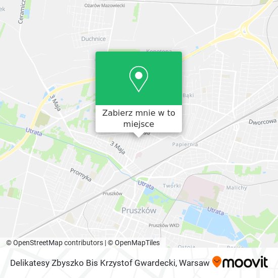 Mapa Delikatesy Zbyszko Bis Krzystof Gwardecki