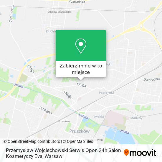 Mapa Przemysław Wojciechowski Serwis Opon 24h Salon Kosmetyczy Eva