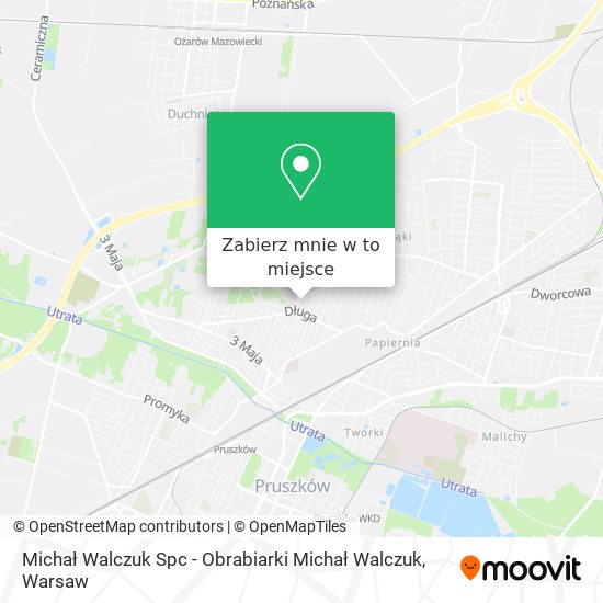 Mapa Michał Walczuk Spc - Obrabiarki Michał Walczuk