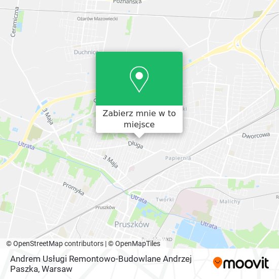 Mapa Andrem Usługi Remontowo-Budowlane Andrzej Paszka