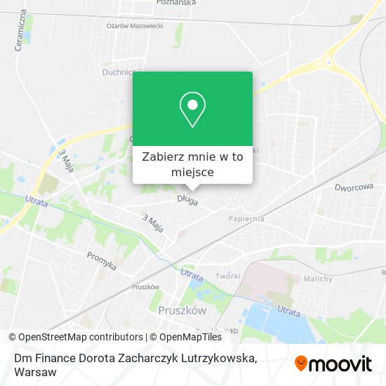 Mapa Dm Finance Dorota Zacharczyk Lutrzykowska