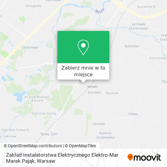 Mapa Zakład Instalatorstwa Elektrycznego Elektro-Mar Marek Pająk