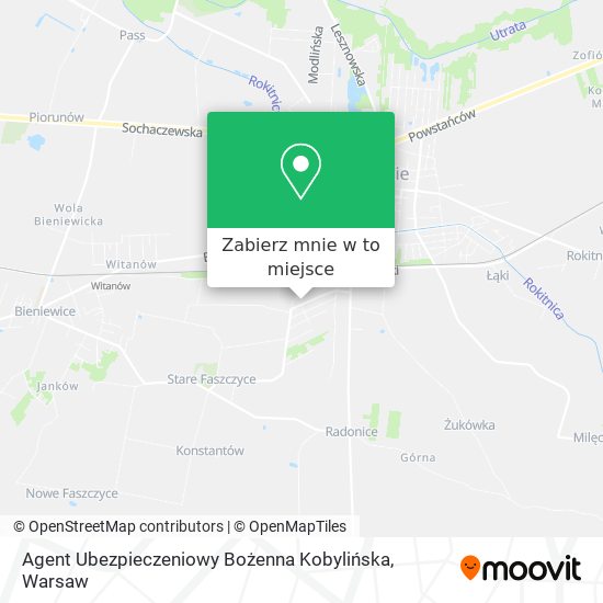 Mapa Agent Ubezpieczeniowy Bożenna Kobylińska