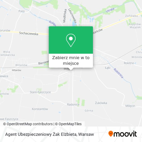 Mapa Agent Ubezpieczeniowy Żak Elżbieta