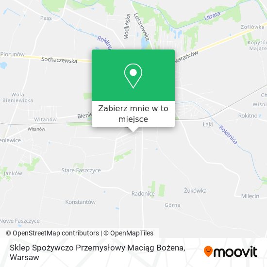 Mapa Sklep Spożywczo Przemysłowy Maciąg Bożena