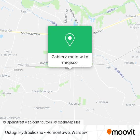 Mapa Usługi Hydrauliczno - Remontowe