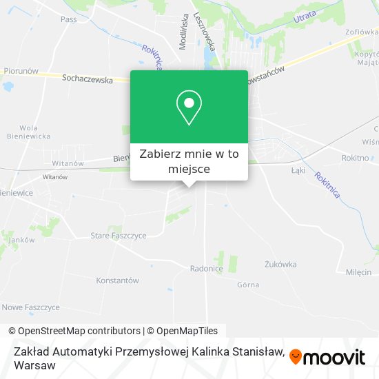 Mapa Zakład Automatyki Przemysłowej Kalinka Stanisław