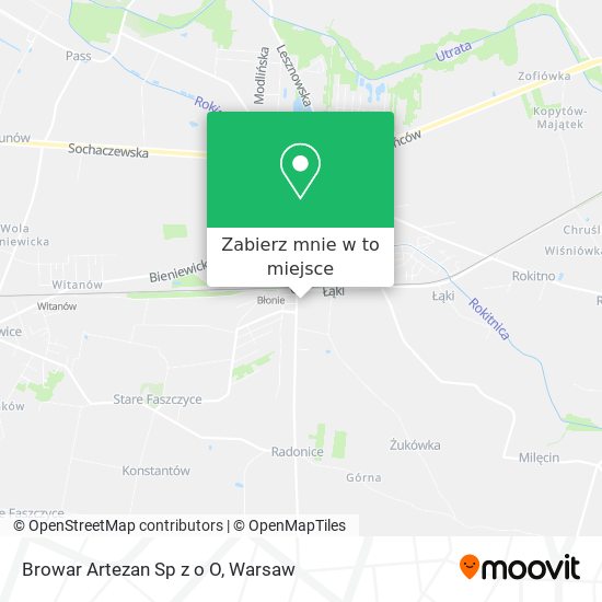 Mapa Browar Artezan Sp z o O