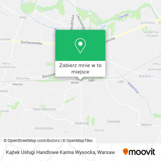 Mapa Kajtek Usługi Handlowe Karina Wysocka