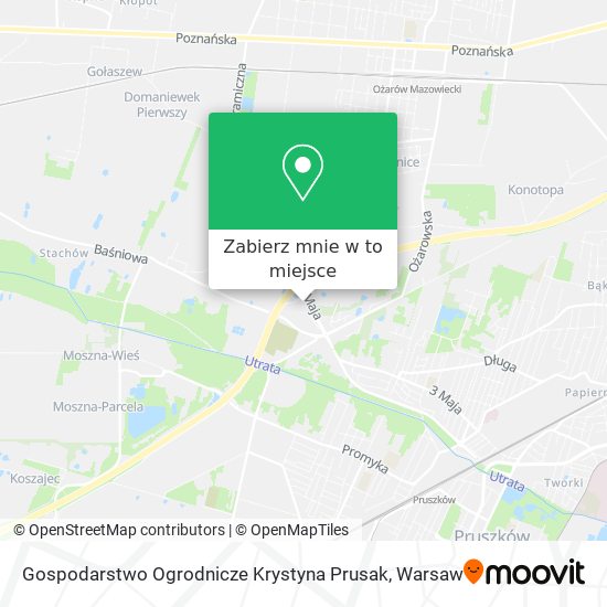 Mapa Gospodarstwo Ogrodnicze Krystyna Prusak