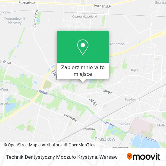 Mapa Technik Dentystyczny Moczuło Krystyna