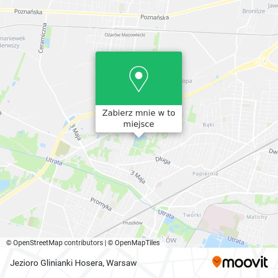 Mapa Jezioro Glinianki Hosera