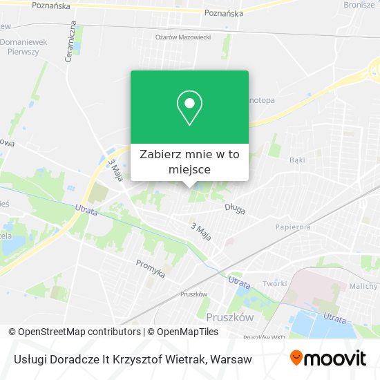 Mapa Usługi Doradcze It Krzysztof Wietrak