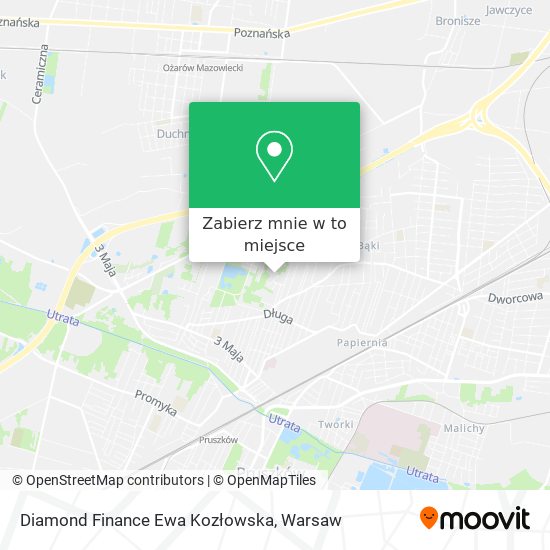 Mapa Diamond Finance Ewa Kozłowska