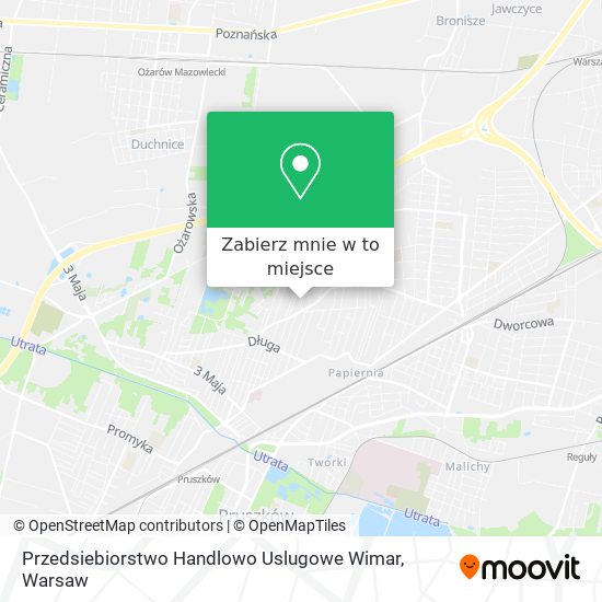 Mapa Przedsiebiorstwo Handlowo Uslugowe Wimar