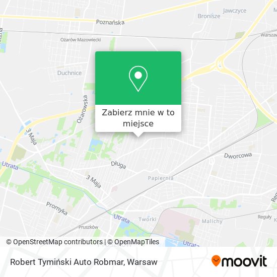 Mapa Robert Tymiński Auto Robmar