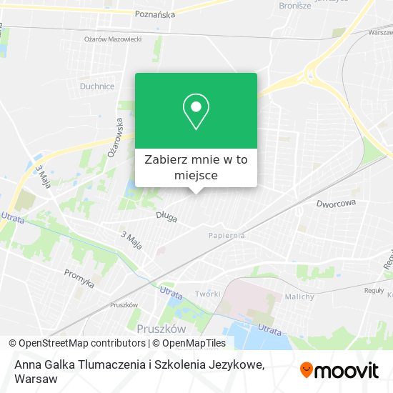 Mapa Anna Galka Tlumaczenia i Szkolenia Jezykowe