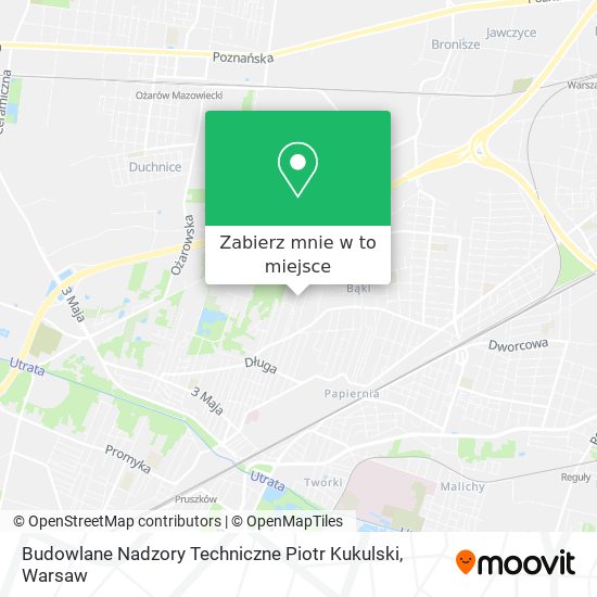 Mapa Budowlane Nadzory Techniczne Piotr Kukulski