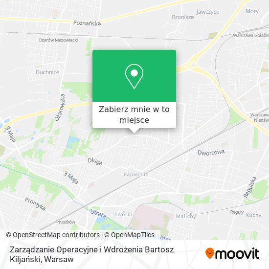 Mapa Zarządzanie Operacyjne i Wdrożenia Bartosz Kiljański