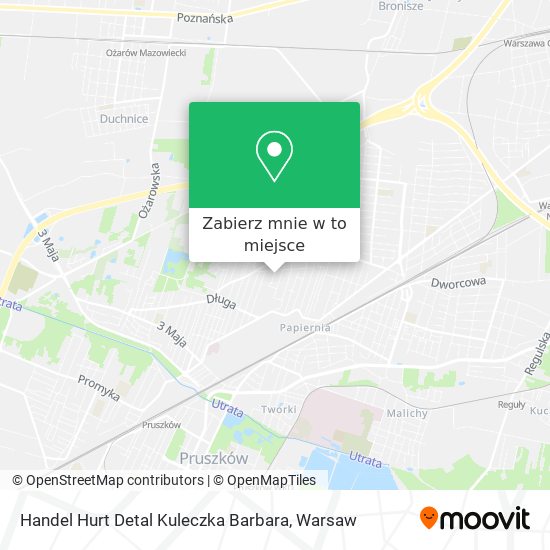 Mapa Handel Hurt Detal Kuleczka Barbara