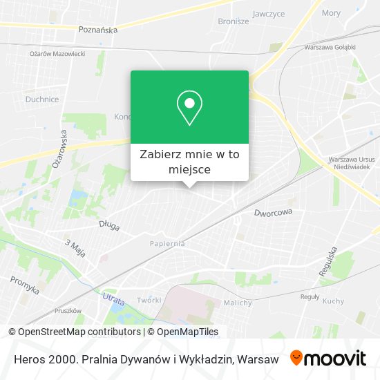 Mapa Heros 2000. Pralnia Dywanów i Wykładzin