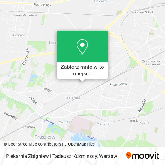 Mapa Piekarnia Zbigniew i Tadeusz Kuzminscy