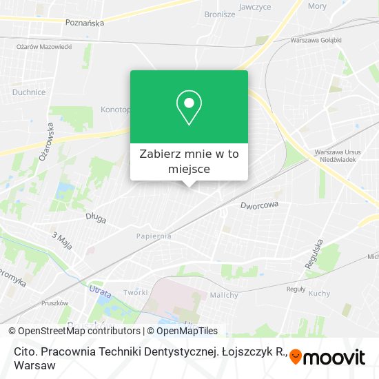 Mapa Cito. Pracownia Techniki Dentystycznej. Łojszczyk R.