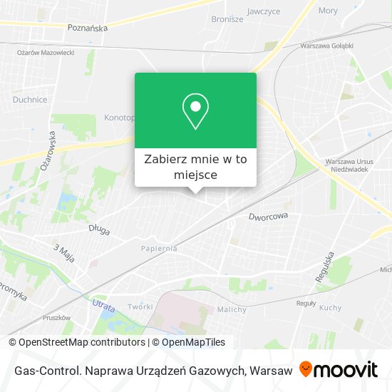 Mapa Gas-Control. Naprawa Urządzeń Gazowych