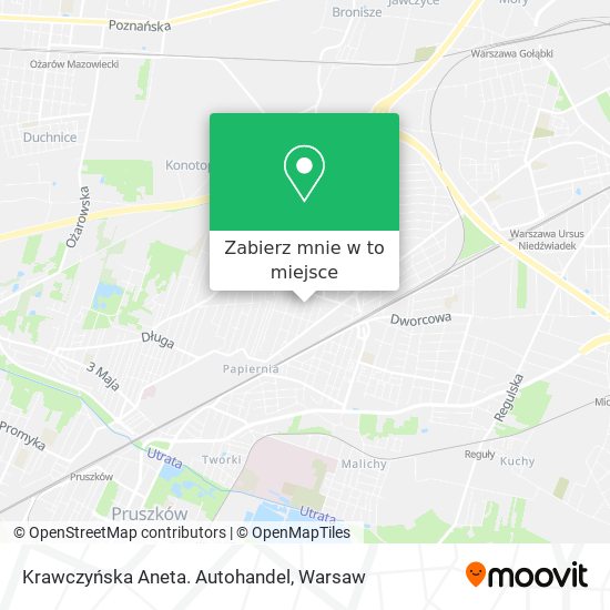 Mapa Krawczyńska Aneta. Autohandel