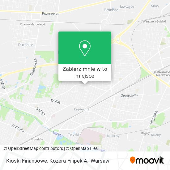 Mapa Kioski Finansowe. Kozera-Filipek A.