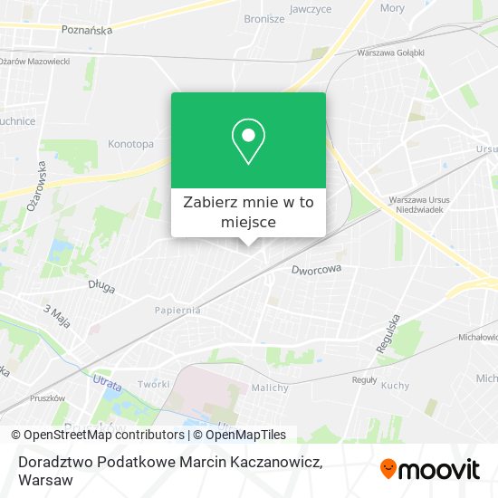 Mapa Doradztwo Podatkowe Marcin Kaczanowicz