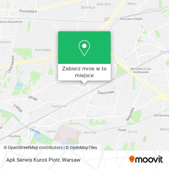 Mapa Apk Serwis Kuroś Piotr