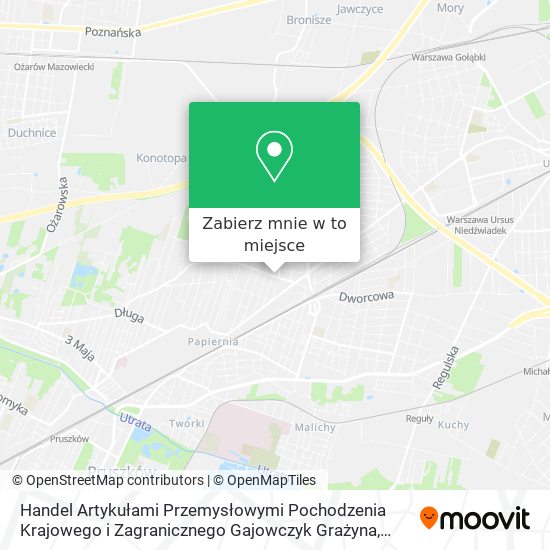 Mapa Handel Artykułami Przemysłowymi Pochodzenia Krajowego i Zagranicznego Gajowczyk Grażyna