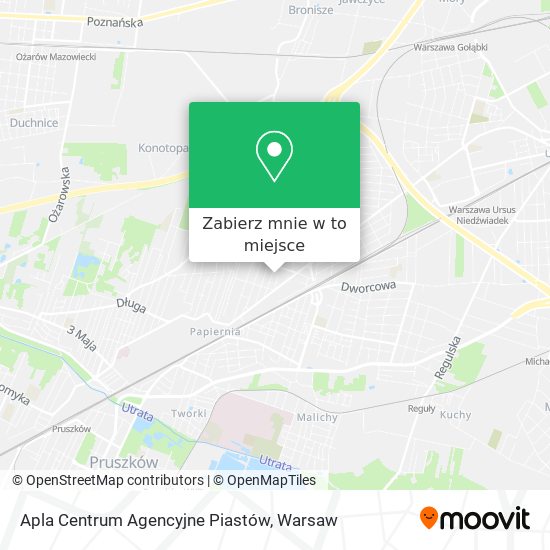 Mapa Apla Centrum Agencyjne Piastów