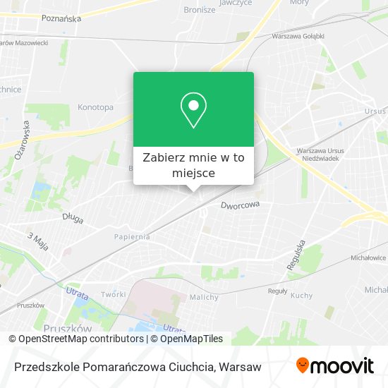 Mapa Przedszkole Pomarańczowa Ciuchcia