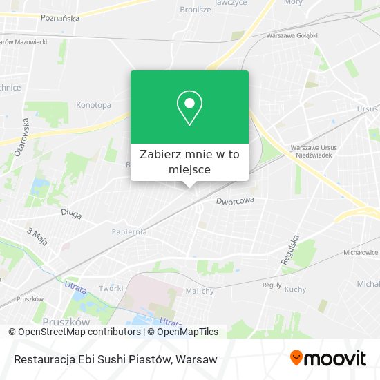 Mapa Restauracja Ebi Sushi Piastów