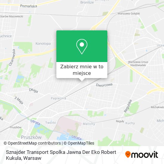 Mapa Sznajder Transport Spolka Jawna Der Eko Robert Kukula