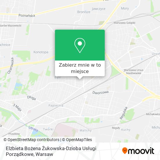 Mapa Elżbieta Bożena Żukowska-Dzioba Usługi Porządkowe