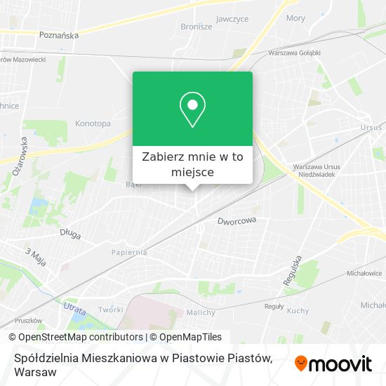 Mapa Spółdzielnia Mieszkaniowa w Piastowie Piastów