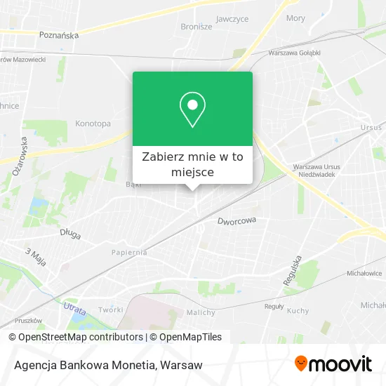 Mapa Agencja Bankowa Monetia