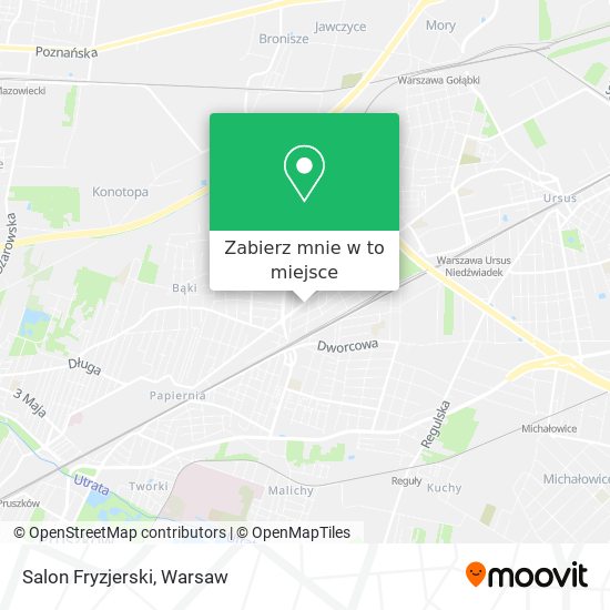 Mapa Salon Fryzjerski