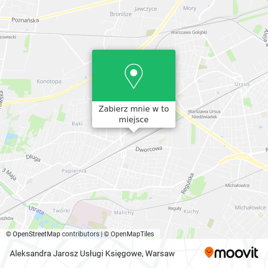 Mapa Aleksandra Jarosz Usługi Księgowe